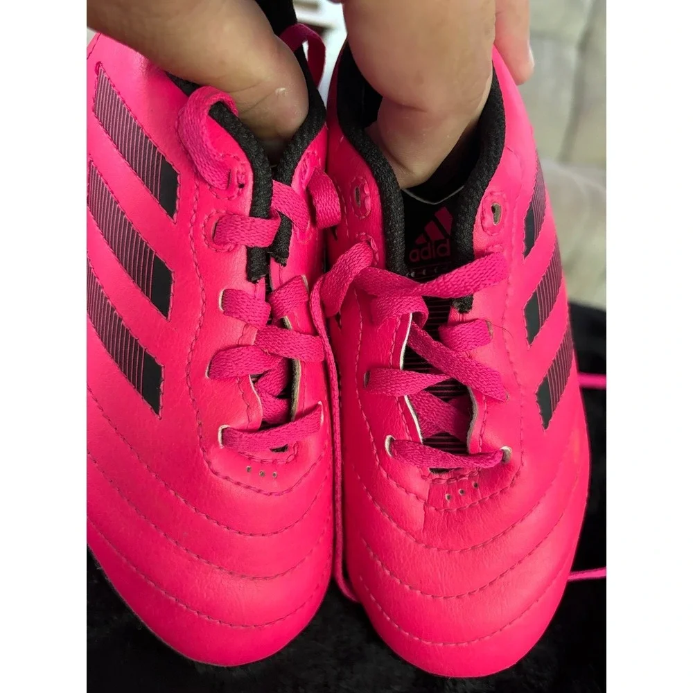 Adidas Copa‎ Pure.4 FxG Kids Soccer Cleats Pink Black GW6163 Size 10K